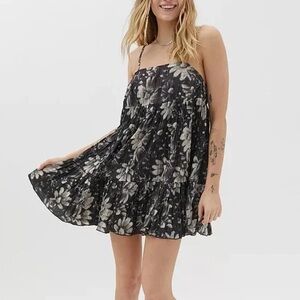 Urban outfitters UO Lucia Tiered Floral Mini Dress